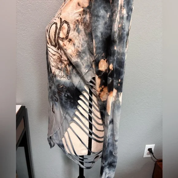 Affliction Live Fast USA MADE American Customs long sleeve tee size Large HTF !! - Picture 3 of 9